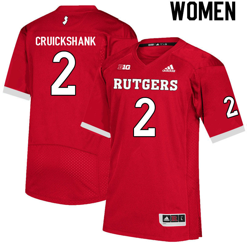Women #2 Aron Cruickshank Rutgers Scarlet Knights College Football Jerseys Sale-Scarlet - Click Image to Close